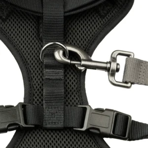 Mesh Adjustable Reflective Dog Walking Harness – Black