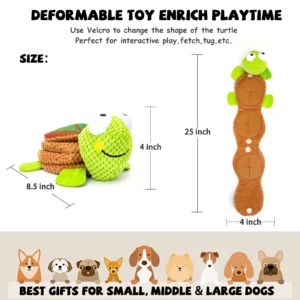 Dog Puzzle Toys Enrichment Treat Dispensing Squeaky Crinkle Snuffle Smart Dog Toy